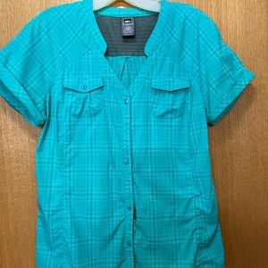REI ladies button hiking shirt